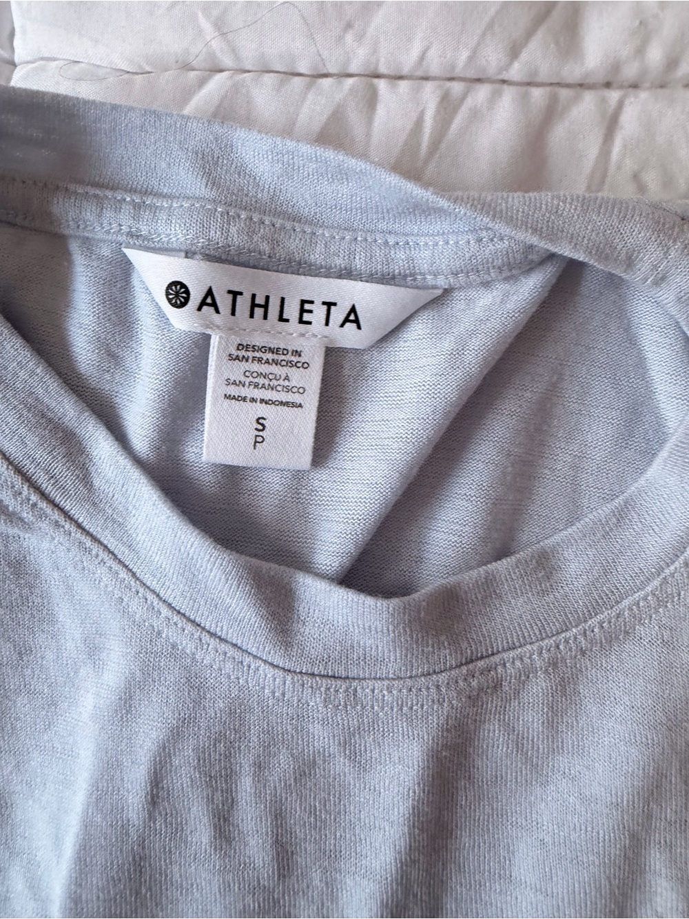 Athleta Women’s Scoopneck Sweater in Pale Blue